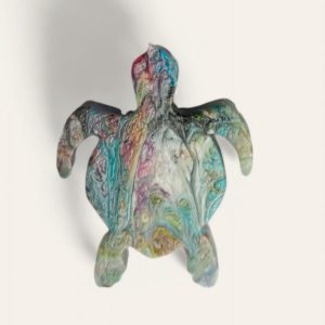 Chaveiro em Formato de Tartaruga Reciclado