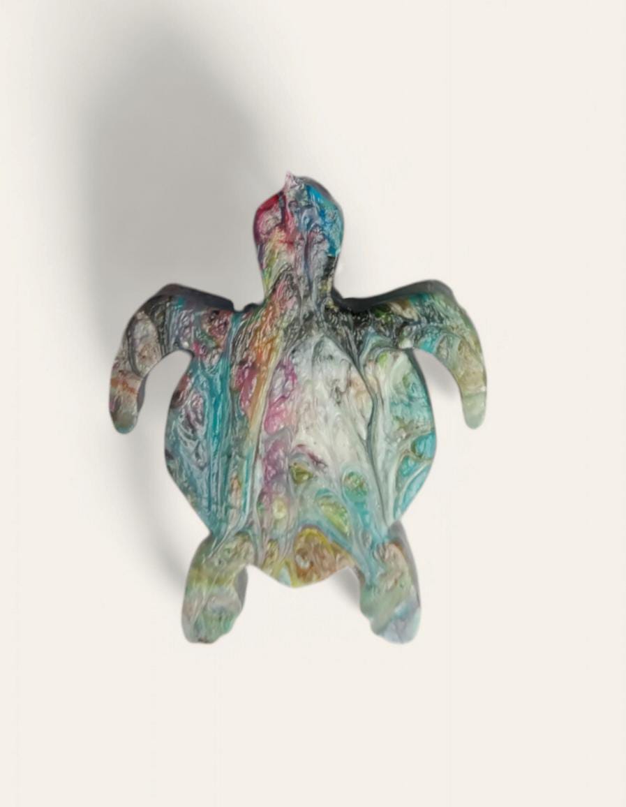 Chaveiro em Formato de Tartaruga Reciclado